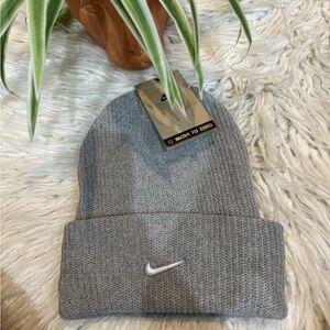 New🌿Nike Grey One Size Beanie